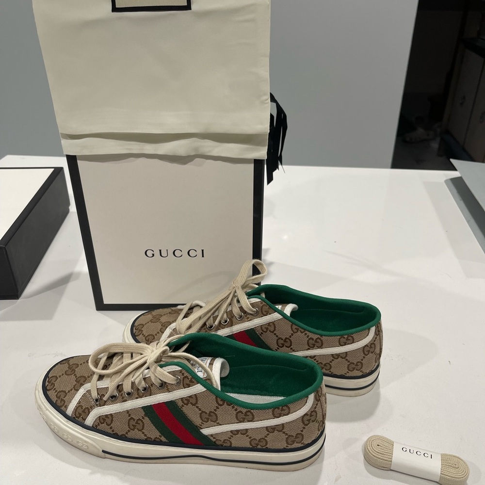 Authentic Gucci Tennis Shoes.